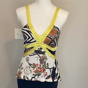 SOLD!  Authentic Just Cavalli by Roberto Cavalli vintage woman sleeveless blouse